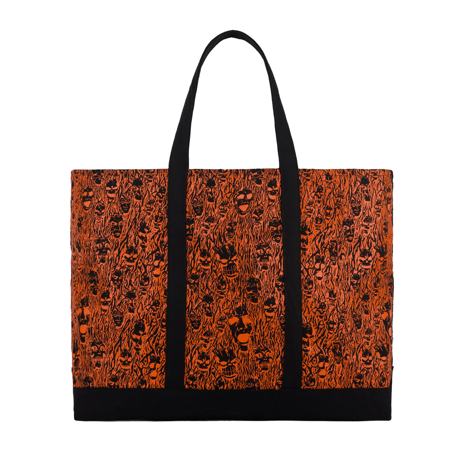 Wall of Flesh Tote Bag - Black/Orange