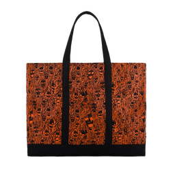 Wall of Flesh Tote Bag - Black/Orange