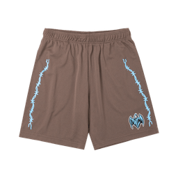 Bat Reaper Mesh Shorts - Faded Brown