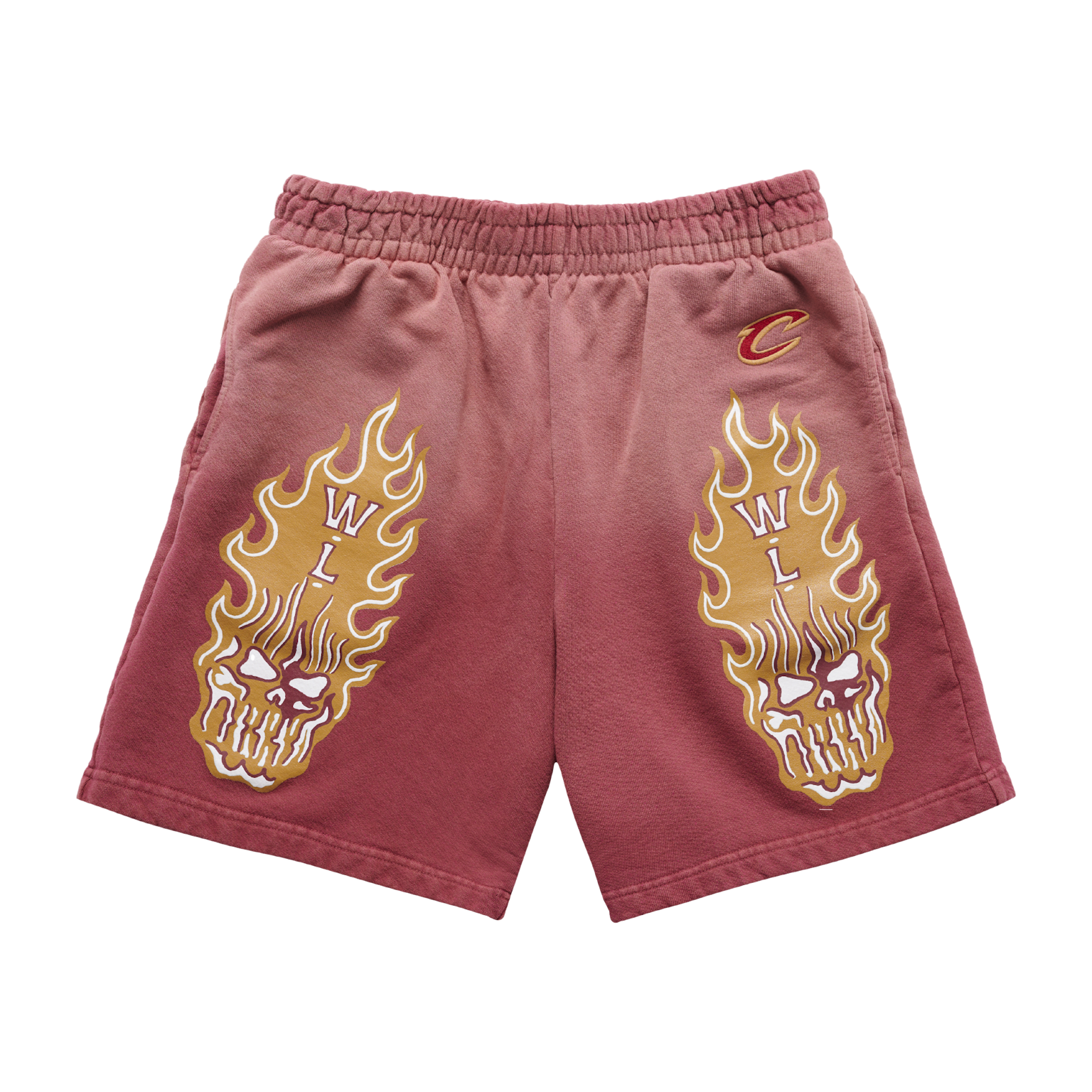 Cleveland Cavaliers Flaming Skull Shorts