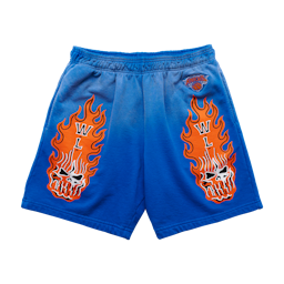 New York Knicks Flaming Skull Shorts
